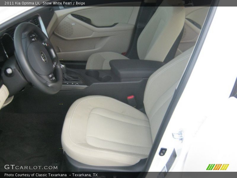 Snow White Pearl / Beige 2011 Kia Optima LX