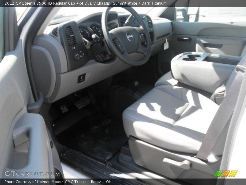 2012 Sierra 3500HD Regular Cab 4x4 Dually Chassis Dark Titanium Interior