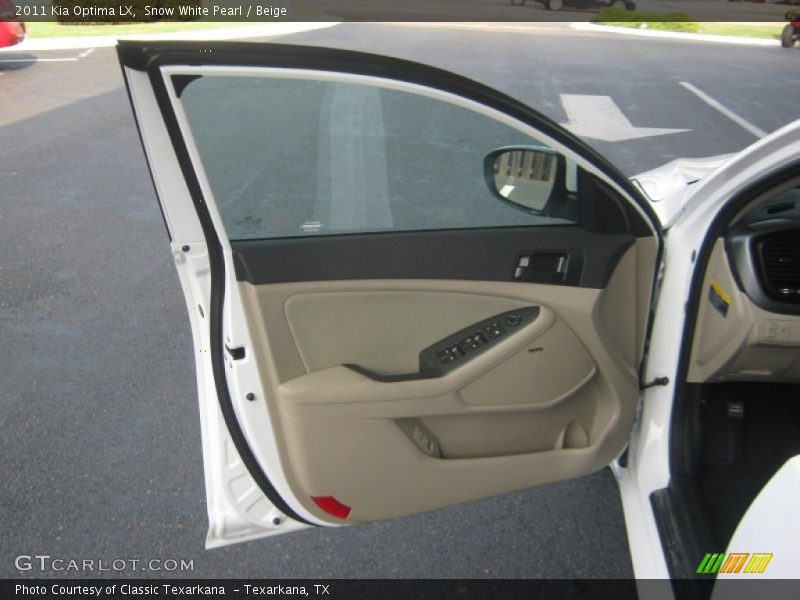 Snow White Pearl / Beige 2011 Kia Optima LX