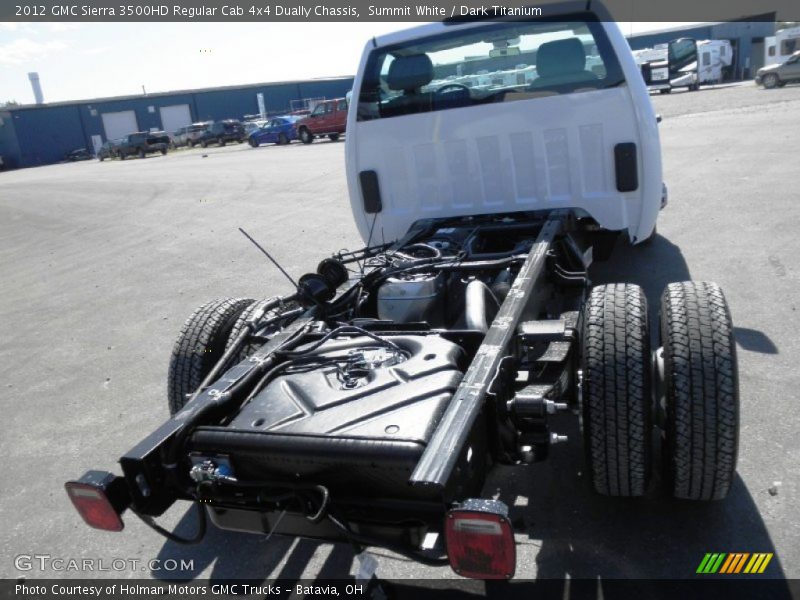  2012 Sierra 3500HD Regular Cab 4x4 Dually Chassis Summit White