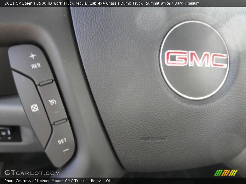 Summit White / Dark Titanium 2011 GMC Sierra 3500HD Work Truck Regular Cab 4x4 Chassis Dump Truck