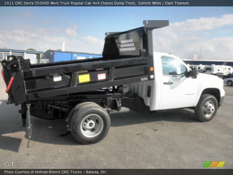  2011 Sierra 3500HD Work Truck Regular Cab 4x4 Chassis Dump Truck Summit White