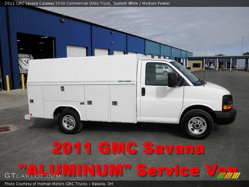 Summit White / Medium Pewter 2011 GMC Savana Cutaway 3500 Commercial Utility Truck