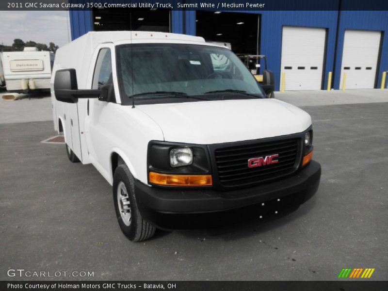 Summit White / Medium Pewter 2011 GMC Savana Cutaway 3500 Commercial Utility Truck