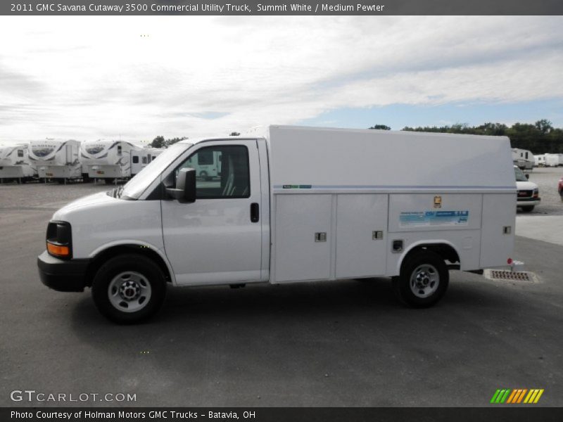 Summit White / Medium Pewter 2011 GMC Savana Cutaway 3500 Commercial Utility Truck