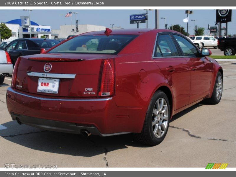 Crystal Red / Cashmere/Cocoa 2009 Cadillac CTS Sedan