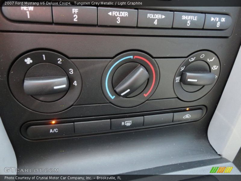 Tungsten Grey Metallic / Light Graphite 2007 Ford Mustang V6 Deluxe Coupe