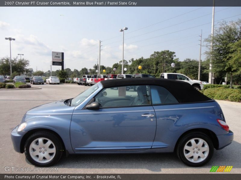 Marine Blue Pearl / Pastel Slate Gray 2007 Chrysler PT Cruiser Convertible