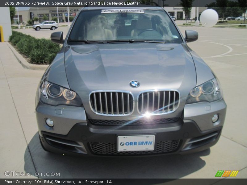 Space Grey Metallic / Sand Beige Nevada Leather 2009 BMW X5 xDrive48i