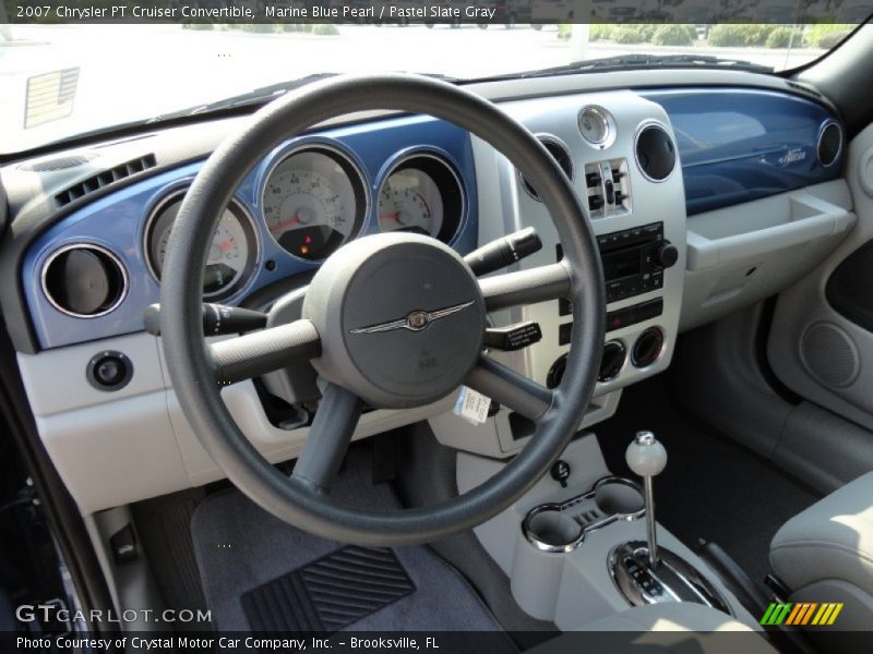 Marine Blue Pearl / Pastel Slate Gray 2007 Chrysler PT Cruiser Convertible