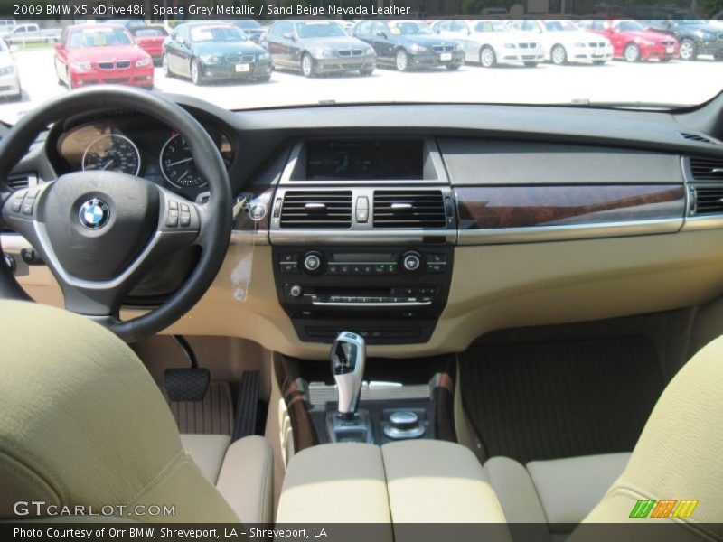 Space Grey Metallic / Sand Beige Nevada Leather 2009 BMW X5 xDrive48i