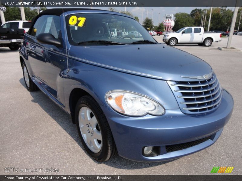 Marine Blue Pearl / Pastel Slate Gray 2007 Chrysler PT Cruiser Convertible