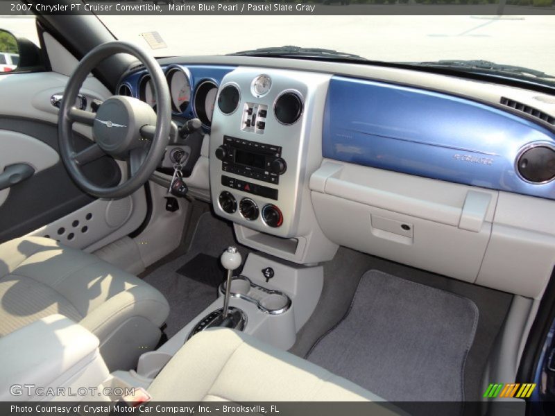 Marine Blue Pearl / Pastel Slate Gray 2007 Chrysler PT Cruiser Convertible