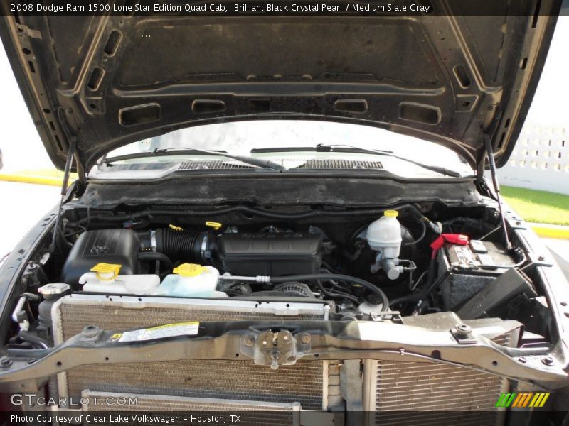Brilliant Black Crystal Pearl / Medium Slate Gray 2008 Dodge Ram 1500 Lone Star Edition Quad Cab