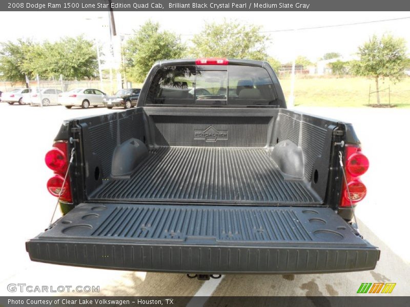 Brilliant Black Crystal Pearl / Medium Slate Gray 2008 Dodge Ram 1500 Lone Star Edition Quad Cab
