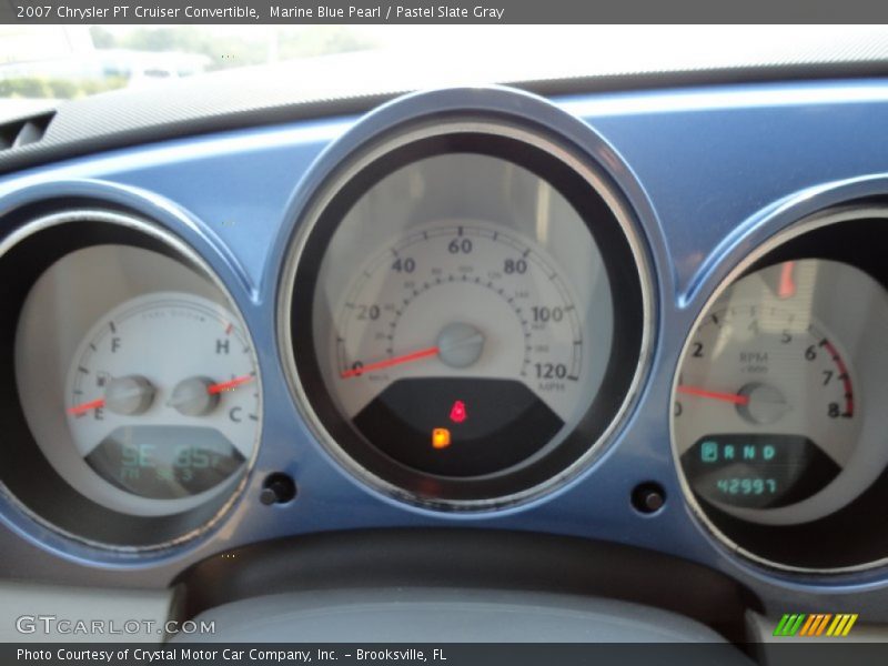 Marine Blue Pearl / Pastel Slate Gray 2007 Chrysler PT Cruiser Convertible