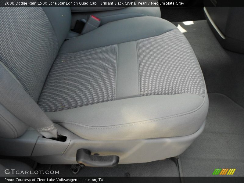 Brilliant Black Crystal Pearl / Medium Slate Gray 2008 Dodge Ram 1500 Lone Star Edition Quad Cab
