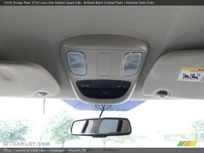 Brilliant Black Crystal Pearl / Medium Slate Gray 2008 Dodge Ram 1500 Lone Star Edition Quad Cab