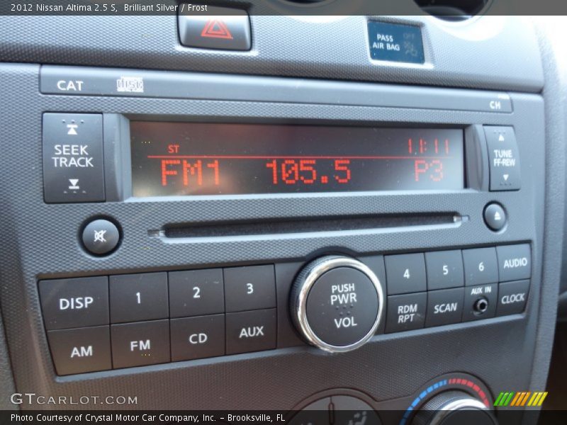 Brilliant Silver / Frost 2012 Nissan Altima 2.5 S