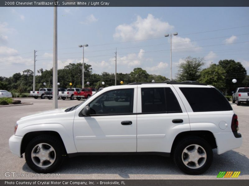 Summit White / Light Gray 2008 Chevrolet TrailBlazer LT