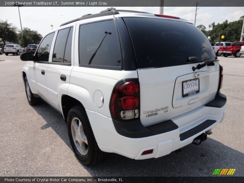 Summit White / Light Gray 2008 Chevrolet TrailBlazer LT