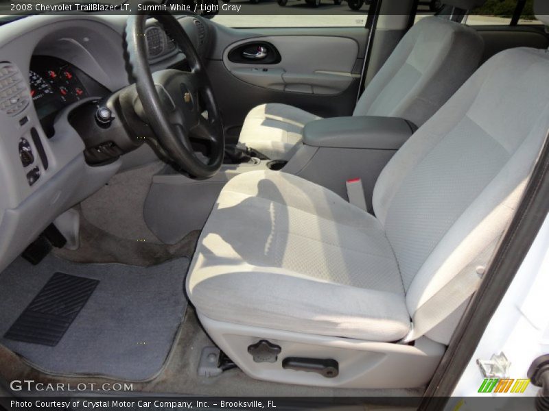 Summit White / Light Gray 2008 Chevrolet TrailBlazer LT