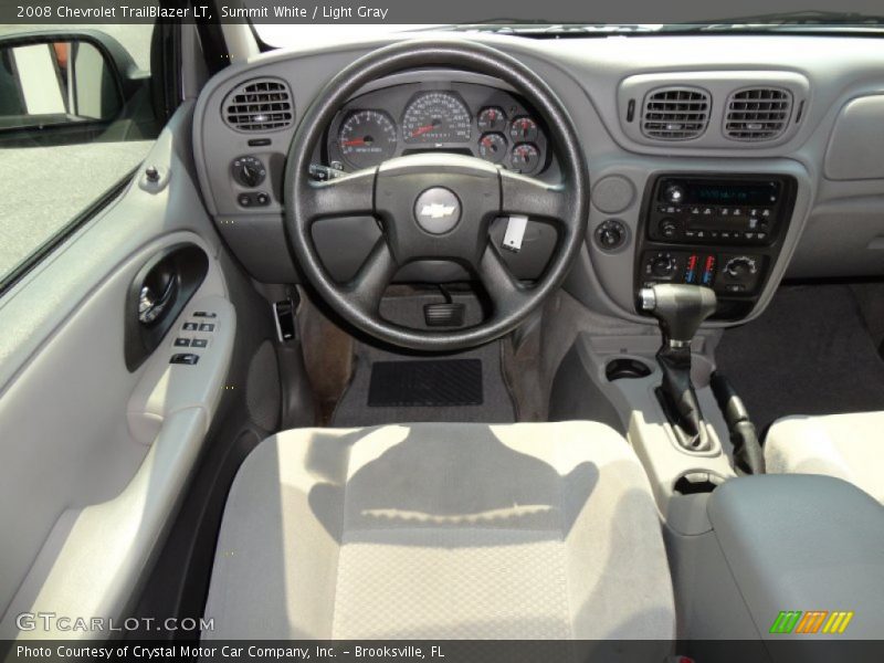 Summit White / Light Gray 2008 Chevrolet TrailBlazer LT