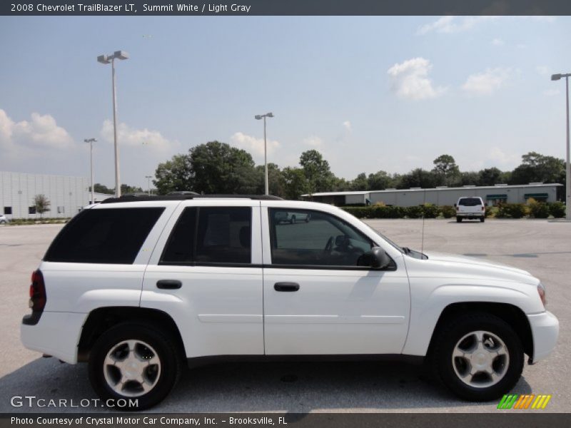 Summit White / Light Gray 2008 Chevrolet TrailBlazer LT