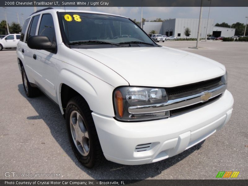 Summit White / Light Gray 2008 Chevrolet TrailBlazer LT