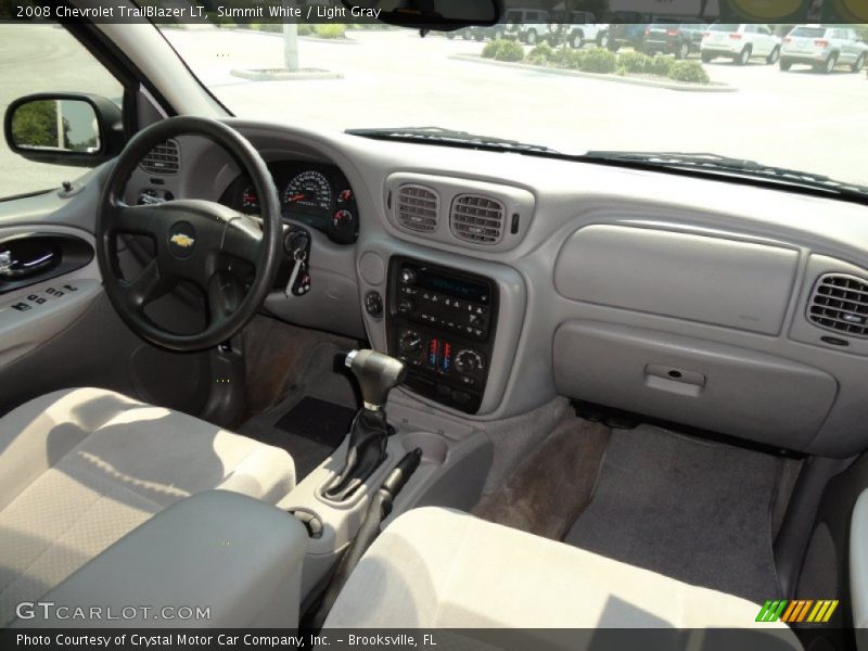 Summit White / Light Gray 2008 Chevrolet TrailBlazer LT