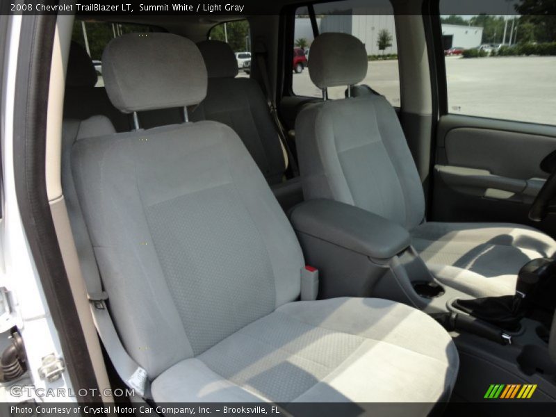 Summit White / Light Gray 2008 Chevrolet TrailBlazer LT