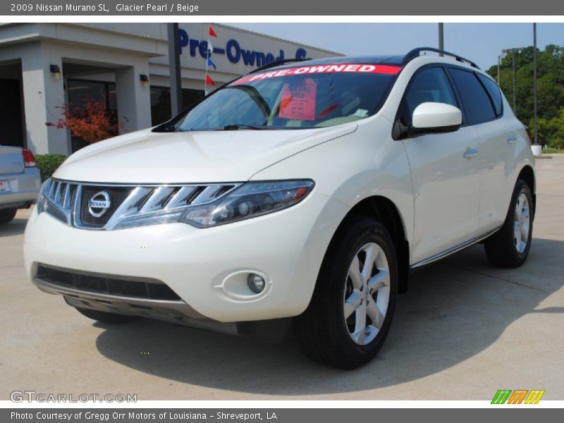 Glacier Pearl / Beige 2009 Nissan Murano SL
