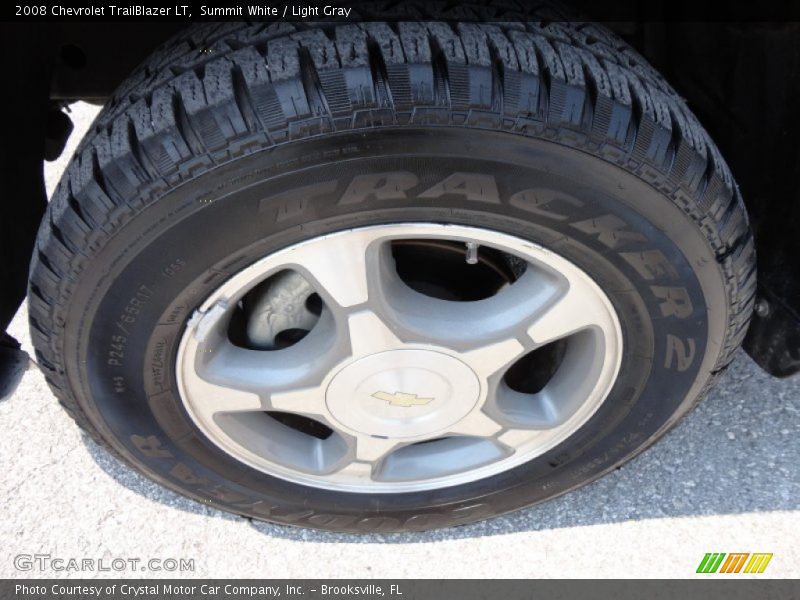 Summit White / Light Gray 2008 Chevrolet TrailBlazer LT