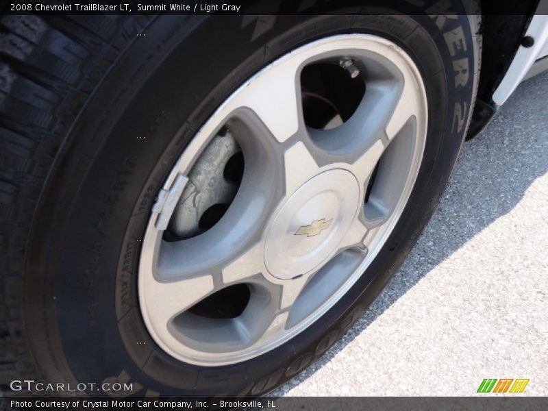 Summit White / Light Gray 2008 Chevrolet TrailBlazer LT