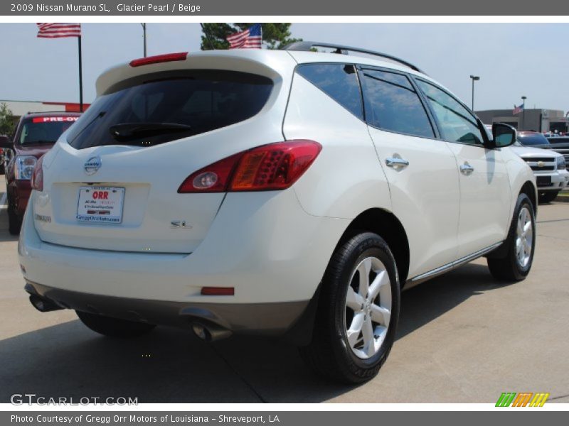 Glacier Pearl / Beige 2009 Nissan Murano SL
