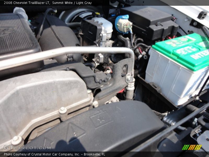 Summit White / Light Gray 2008 Chevrolet TrailBlazer LT