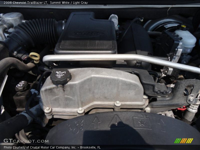 Summit White / Light Gray 2008 Chevrolet TrailBlazer LT