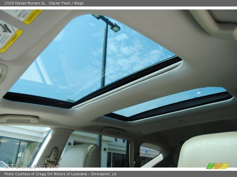 Glacier Pearl / Beige 2009 Nissan Murano SL