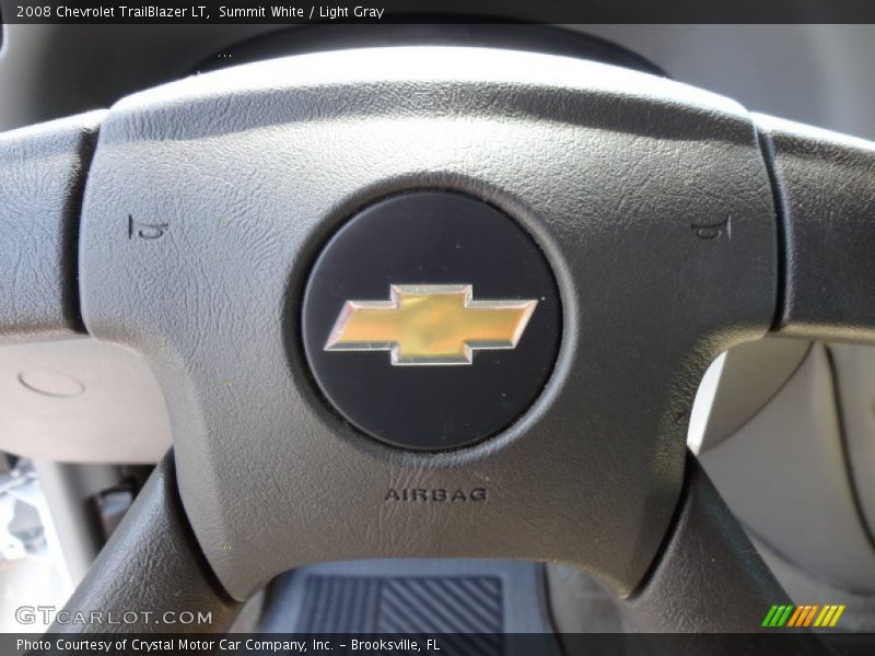 Summit White / Light Gray 2008 Chevrolet TrailBlazer LT