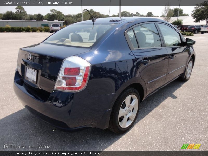 Blue Onyx / Beige 2008 Nissan Sentra 2.0 S