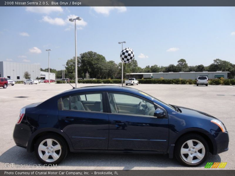 Blue Onyx / Beige 2008 Nissan Sentra 2.0 S