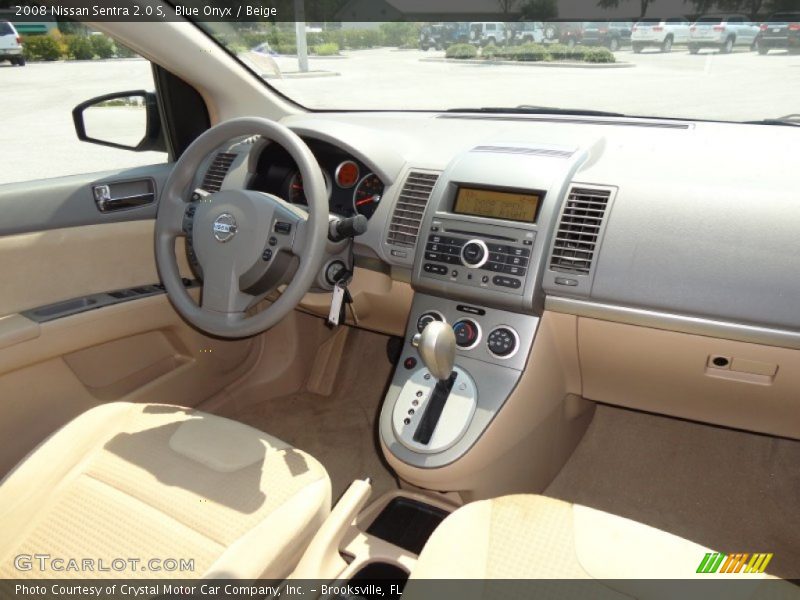 Blue Onyx / Beige 2008 Nissan Sentra 2.0 S