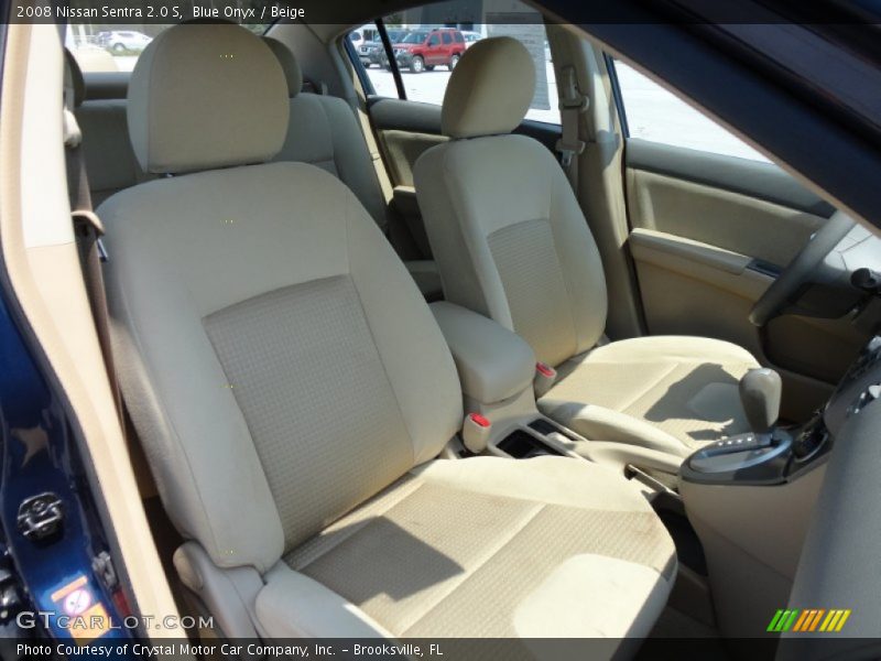Blue Onyx / Beige 2008 Nissan Sentra 2.0 S