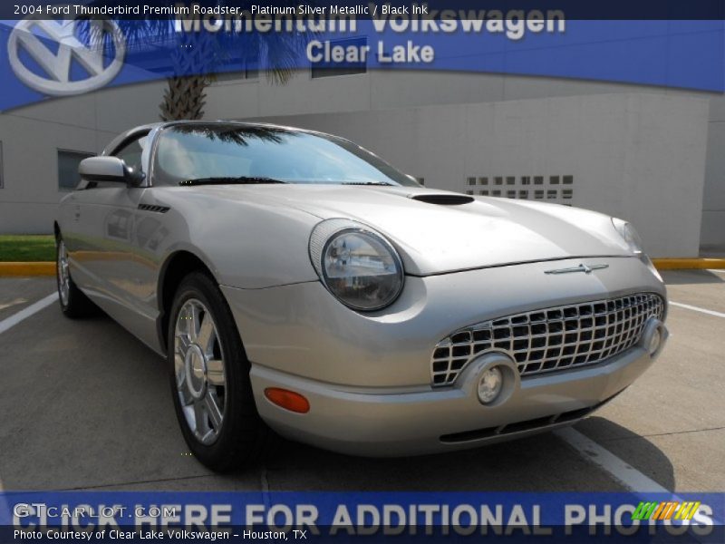 Platinum Silver Metallic / Black Ink 2004 Ford Thunderbird Premium Roadster
