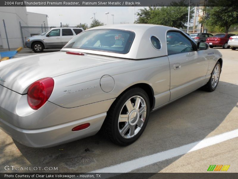 Platinum Silver Metallic / Black Ink 2004 Ford Thunderbird Premium Roadster