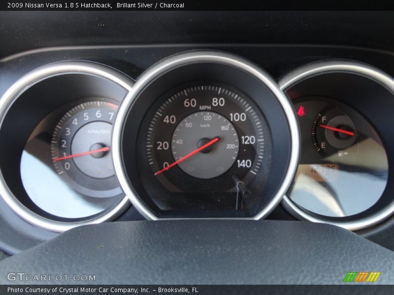 Brillant Silver / Charcoal 2009 Nissan Versa 1.8 S Hatchback