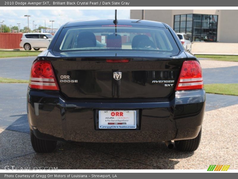 Brilliant Black Crystal Pearl / Dark Slate Gray 2010 Dodge Avenger SXT