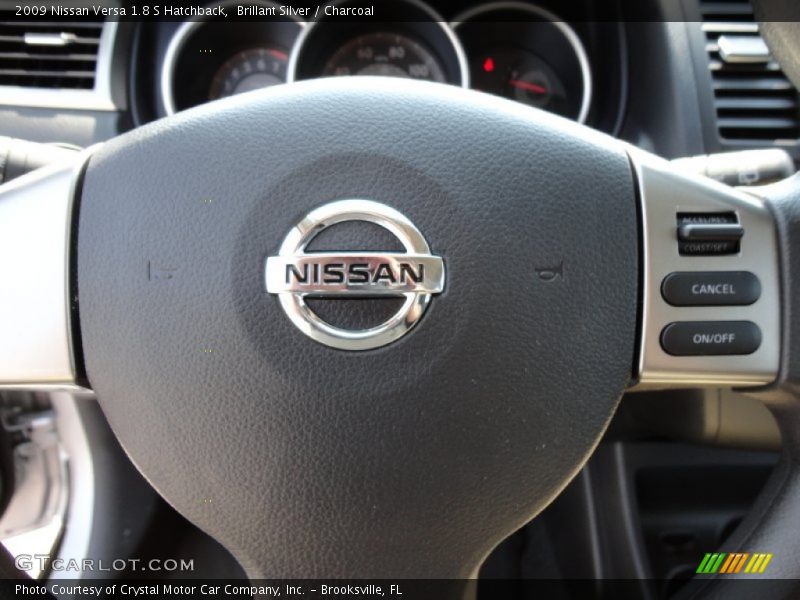 Brillant Silver / Charcoal 2009 Nissan Versa 1.8 S Hatchback