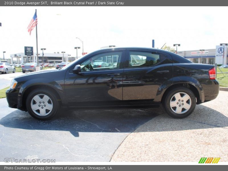 Brilliant Black Crystal Pearl / Dark Slate Gray 2010 Dodge Avenger SXT