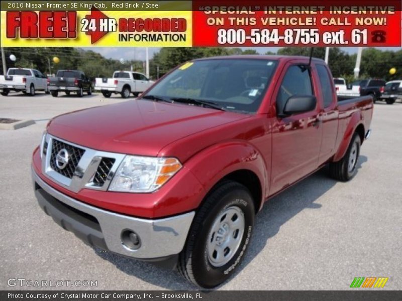 Red Brick / Steel 2010 Nissan Frontier SE King Cab